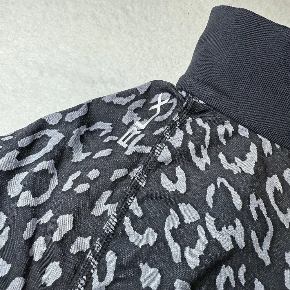 RLX Ralph Lauren 1/4 Zip Pullover Women's Small Leopard Pelican Hill Golf - Picture 9 of 14